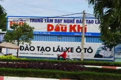 Do nhiều sai phạm của trung tâm dạy nghề lái xe Dầu khí nên Sở GTVT tỉnh Bà Rịa-Vũng Tàu có văn bản tạm ngưng hoạt động. (Ảnh: Hoàng Nhị/TTXVN)