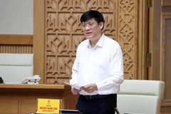 Quyền Bộ trưởng Bộ Y tế Nguyễn Thanh Long. (Ảnh: Thống Nhất/TTXVN)