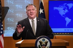 Ngoại trưởng Mỹ Mike Pompeo phát biểu tại cuộc họp báo ở Washington, DC ngày 2/9/2020. (Ảnh: AFP/TTXVN)