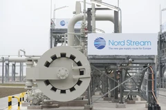 Một động cơ trong hệ thống đường ống dẫn khí Dự án Dòng chảy phương Bắc ở Lubmin, Đức. (Ảnh: AFP/TTXVN)