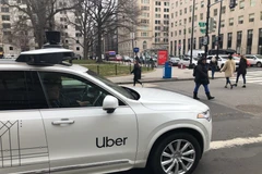 Xe của Uber trên các đường phố ở Washington, DC, Mỹ, ngày 24/1/2020. Ảnh minh họa. (Nguồn: AFP/TTXVN)