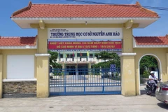 Trường Trung học Cơ sở Nguyễn Anh Hào (xã Hòa Bình 1, huyện Tây Hòa, tỉnh Phú Yên) . (Ảnh: Xuân Triệu/TTXVN)