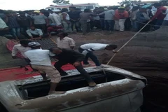 Hiện trường một vụ tai nạn xe buýt tại Ấn Độ. (Nguồn: daily-sun.com)