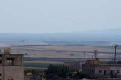 Một sân bay quân sự ở làng Taftanaz, phía Tây Bắc tỉnh Idlib, Syria. (Ảnh: AFP/TTXVN)