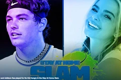 Taylor Fritz (trái) và Addison Rae đã vô địch giải quần vợt trực tuyến Stay At Home Slam. (Nguồn: atptour.com)