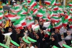 Các cuộc míttinh trong Lễ kỷ niệm 41 năm Cách mạng Hồi giáo bắt đầu lúc 9 giờ sáng trên khắp Iran. (Nguồn: tasnimnews.com)