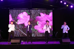 Các ca sỹ-nghệ sỹ nổi tiếng sẽ trình diễn Chào đón Năm mới. (Ảnh: Trần Lê Lâm/TTXVN)