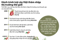 [Infographics] Hành trình xuất ngoại của trái cây đặc sản Việt Nam