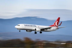 Máy bay của hãng hàng không Turkish Airlines. (Ảnh: AFP/TTXVN)