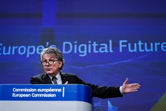 Ủy viên Liên minh châu Âu (EU) phụ trách thị trường nội địa Thierry Breton. (Ảnh: AFP/TTXVN)