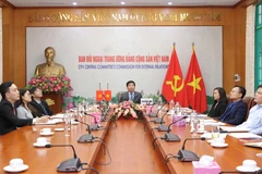 Quang cảnh hội nghị trực tuyến. (Ảnh: Phương Hoa/TTXVN)