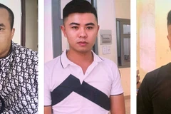 Các nghi can tại cơ quan công an. (Nguồn: baolamdong.vn)