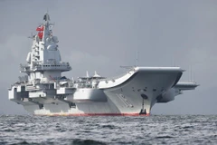 Tàu sân bay Liêu Ninh của Trung Quốc. (Nguồn: AFP)