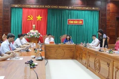 Quang cảnh buổi làm việc. (Ảnh: Hoài Thu/TTXVN)