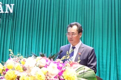 Ông Trịnh Việt Hùng, Chủ tịch UBND tỉnh Thái Nguyên nhiệm kỳ 2016 - 2021. (Ảnh: Hoàng Nguyên/TTXVN)