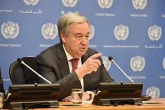 Tổng Thư ký LHQ Antonio Guterres phát biểu tại cuộc họp báo ở New York, Mỹ ngày 11/2/2020. (Ảnh: THX/TTXVN)
