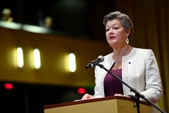 Ủy viên phụ trách các vấn đề nội vụ của EU Ylva Johansson. (Ảnh: AFP/TTXVN)