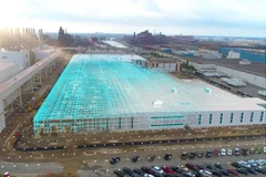 Ford động thổ nhà máy xe bán tải F-150 chạy điện ở Michigan. (Nguồn: theverge.com)