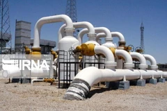 Một đường ống dẫn dầu của Iran. (Ảnh: IRNA/TTXVN)