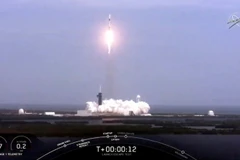 Ảnh chụp video về thử nghiệm giải cứu phi hành đoàn trong tình huống khẩn cấp của SpaceX. (Nguồn: NASA)