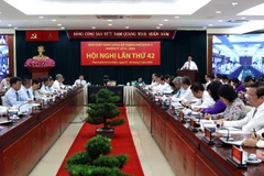 Quang cảnh phiên bế mạc hội nghị. (Ảnh: Trần Xuân Tình/TTXVN)