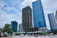 Dự án Trung tâm điều hành và giao dịch VICEM tại lô 10E6 Khu đô thị mới Cầu Giấy. (Ảnh: Anh Huy)