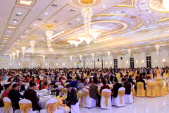 Hơn 1.000 bà con đã đến chung vui Tết cộng đồng Canh Tý 2020 tại Vientiane, Lào. (Ảnh: Phạm Kiên/Vietnam+)