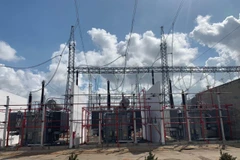 Máy biến áp AT1 (500/220/22 kV - 600 MVA) tại TBA 500 kV Dốc Sỏi. (Nguồn: icon.com.vn)