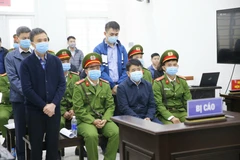 Các bị cáo tại phiên tòa. (Ảnh: Doãn Tấn/TTXVN)