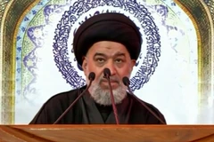 Giáo sỹ hàng đầu dòng Shi’ite ở Iraq Ali Sistani. (Ảnh: AFP/TTXVN)