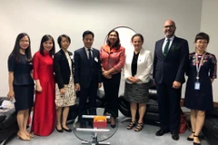 Đoàn đại biểu Việt Nam tham dự Hội nghị 25 năm thực hiện Tuyên bố và Cương lĩnh hành động Bắc Kinh. (Ảnh: PV/Vietnam+)