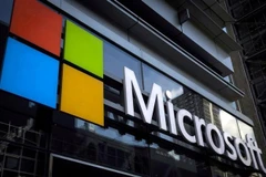Logo của Microsoft. (Ảnh: REUTERS/TTXVN)