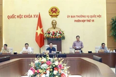 Phó Chủ tịch Quốc hội Nguyễn Khắc Định phát biểu. (Ảnh: Doãn Tấn/TTXVN)