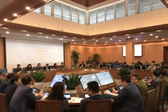 Tổng kết Ban chỉ đạo 389 Hà Nội. (Ảnh: Đức Duy/Vietnam+)