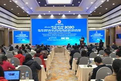 Diễn đàn xúc tiến xuất khẩu do Bộ Công Thương tổ chức. (Ảnh: Đức Duy/Vietnam+)