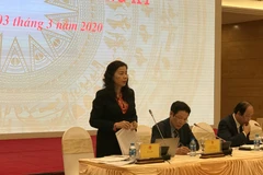 Thứ trưởng Bộ Tài chính Nguyễn Thị Mai nói về mức giảm trừ gia cảnh mới. (Ảnh: Đức Duy/Vietnam+)