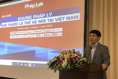 “Khung pháp lý cho thuốc lá thế hệ mới tại Việt Nam” do Báo Pháp luật Việt Nam tổ chức. (Ảnh: Đức Duy/Vietnam+)