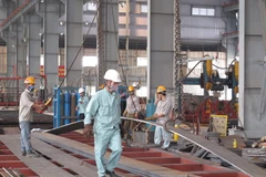 Doanh nghiệp đầu tư công nghệ hiện đại, nâng cao năng suất lao động. (Ảnh: Xuân Quảng/Vietnam+)