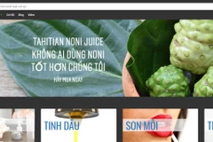 Trang web của Công ty tại địa chỉ https://morinda.com/vi-vn/shop. (Ảnh: PV/Vietnam+)
