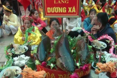 Những mâm cỗ cá độc đáo tại Lễ hội đền Trần Thái Bình 2015