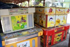 Máy game bắn cá. (Ảnh: Dương Chí Tưởng/TTXVN)
