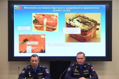 Đại diện của Nga tại cuộc họp báo công bố về giải mã hộp đen chiếc máy bay Su-24 bị Thổ Nhĩ Kỳ bắn rơi. (Nguồn: THX/TTXVN)