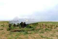 Binh sỹ Triều Tiên trong một cuộc diễn tập. (Nguồn: AFP/TTXVN)