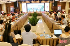 Quang cảnh hội nghị. (Nguồn: Báo Hà Tĩnh)