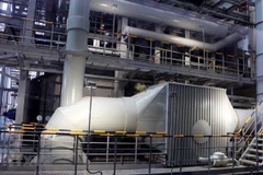 Một phần khu vực lò đốt rác của Nhà máy đốt rác phát điện Cần Thơ. (Ảnh: Thanh Liêm/TTXVN)