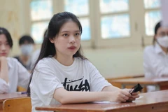 Thí sinh tham dự Kỳ thi tốt nghiệp trung học phổ thông năm 2022. (Ảnh: Hoài Nam/Vietnam+)