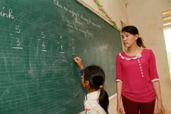 Điều kiện dạy và học ở các khu vực vùng sâu, vùng xa vẫn còn nhiều khó khăn. (Ảnh: Trung Kiên/TTXVN)