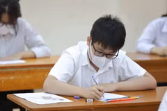 Thí sinh dự thi vào lớp 10. (Ảnh: Hoại Nam/Vietnam+)