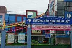 Trường Mầm non Hoàng Liệt, cơ sở Tứ Kỳ. (Ảnh: Phạm Mai/Vietnam+)