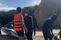 Du khách tố bị hành hung khi du lịch ở Bãi Kinh, Ninh Thuận. (Ảnh: Chụp màn hình)